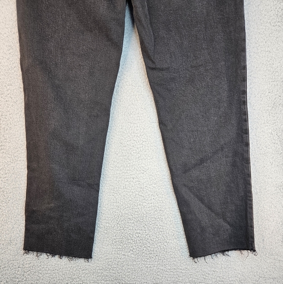 Old Navy Sky-Hi Straight Raw Hem Denim Jeans Sz 8 Distressed Secret Slim Pockets - Picture 11 of 11